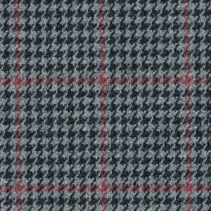 black-grey checked jacquard fabric from Cristina Marrone