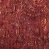 red botanical woven fabric from Cristina Marrone
