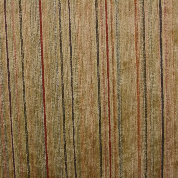 Imperiale Fabric - 1580 by neutral striped velvet-chenille fabric from Cristina Marrone