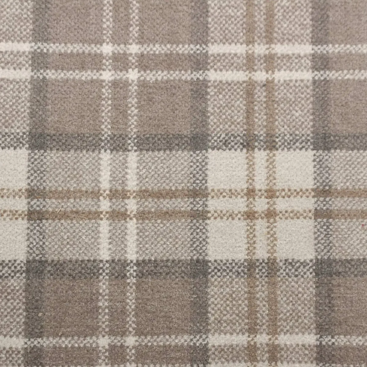 brown checked woven fabric from Cristina Marrone