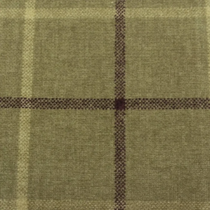 Lana Window Pane Fabric - Olive swatch