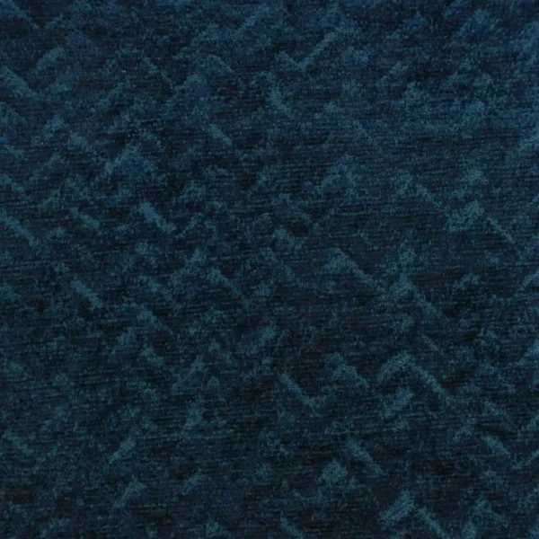 Livorno Fabric - Sapphire by blue plain velvet-chenille fabric from Cristina Marrone