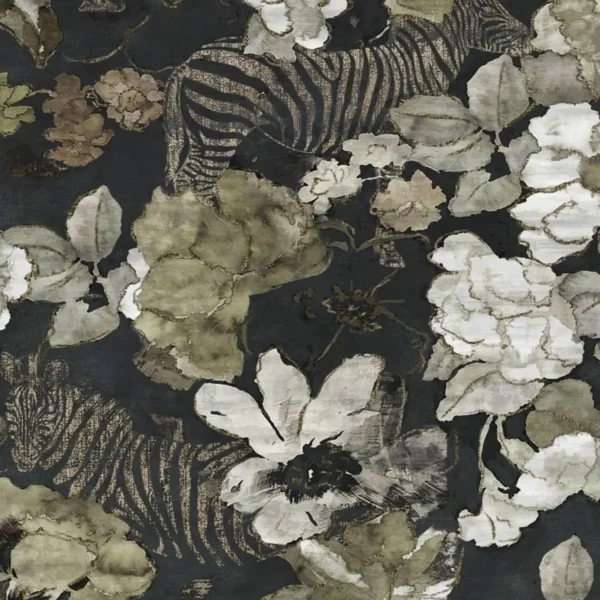 black-grey animal velvet-chenille fabric from Cristina Marrone