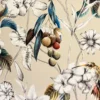 neutral botanical velvet-chenille fabric from Cristina Marrone