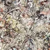 green botanical velvet-chenille fabric from Cristina Marrone