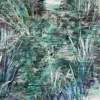 blue botanical velvet-chenille fabric from Cristina Marrone