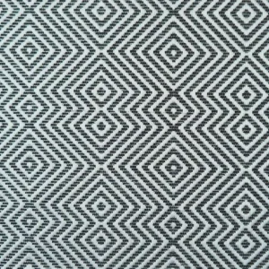 black-grey geometric jacquard fabric from Cristina Marrone