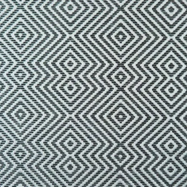 black-grey geometric jacquard fabric from Cristina Marrone