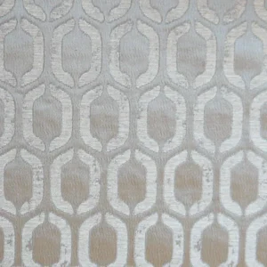 black-grey geometric jacquard fabric from Cristina Marrone