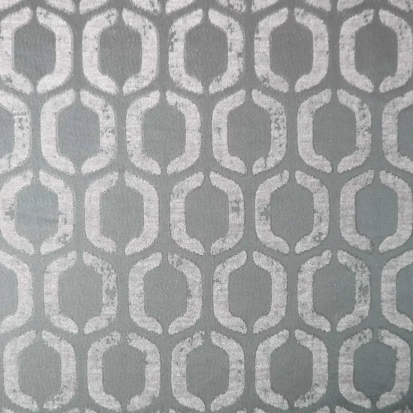 black-grey geometric jacquard fabric from Cristina Marrone