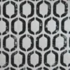 black-grey geometric jacquard fabric from Cristina Marrone