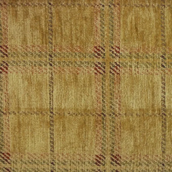 brown checked velvet-chenille fabric from Cristina Marrone