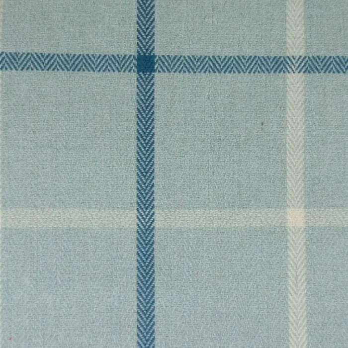Piazza Window Pane Fabric - Ocean swatch