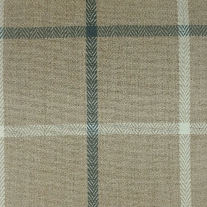 Piazza Window Pane Fabric - Latte swatch