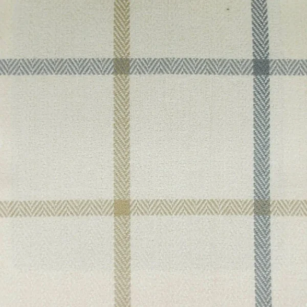 Piazza Window Pane Fabric - Cappacino by neutral checked woven fabric from Cristina Marrone