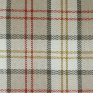 brown checked woven fabric from Cristina Marrone