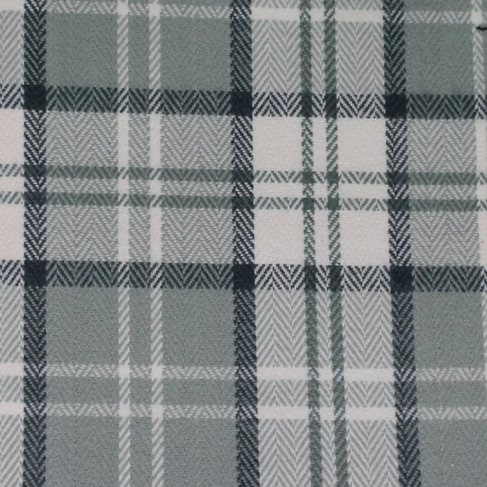 Piazza Plaid Fabric - Granite swatch