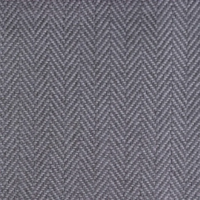 Quattro Herringbone Fabric - Steel swatch