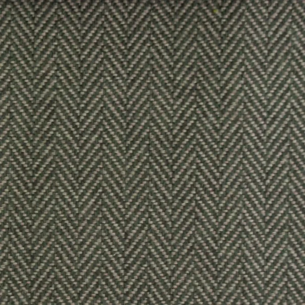 Quattro Herringbone Fabric - Fern by green geometric woven fabric from Cristina Marrone