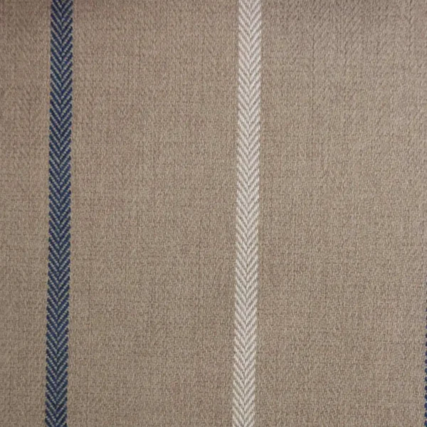 Quattro Stripe Fabric - Marine by blue striped woven fabric from Cristina Marrone