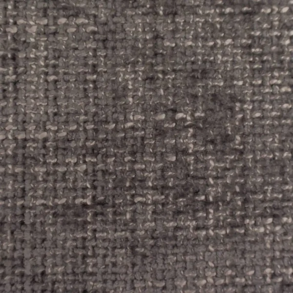 Strada Fabric - Smoke by black-grey plain velvet-chenille fabric from Cristina Marrone