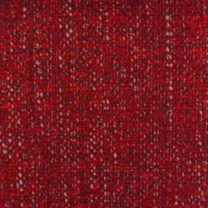 red plain velvet-chenille fabric from Cristina Marrone