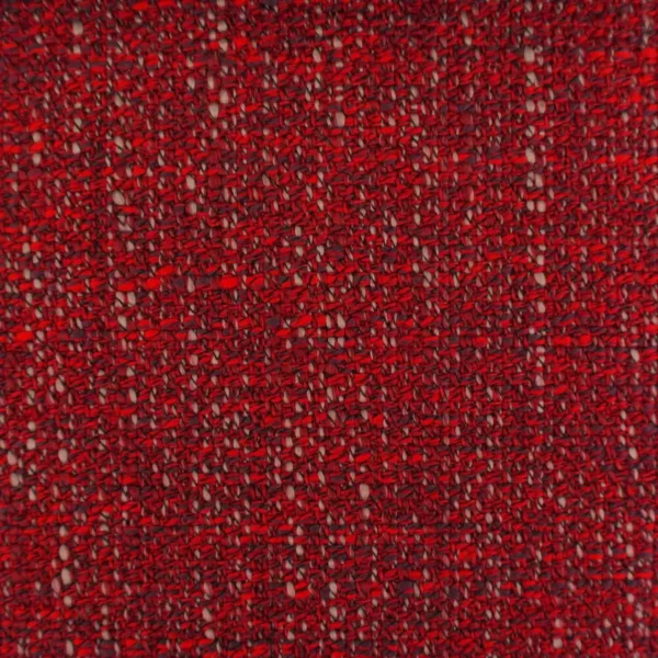red plain velvet-chenille fabric from Cristina Marrone