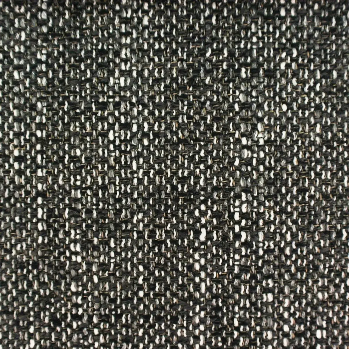 Vulcano Fabric - Coal by black-grey plain velvet-chenille fabric from Cristina Marrone