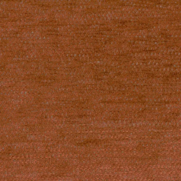 Napoli Fabric - Roasted by orange plain velvet-chenille fabric from Cristina Marrone