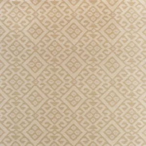 brown geometric velvet-chenille fabric from Warwick