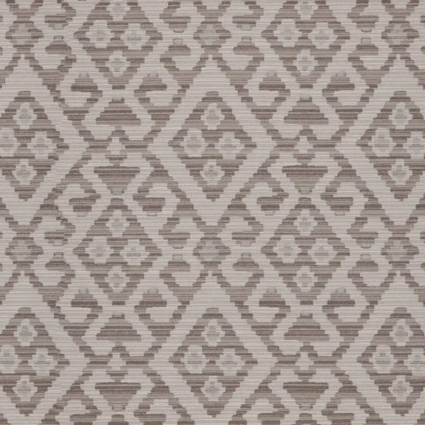 Bakhtair Fabric - Stone by black-grey geometric velvet-chenille fabric from Warwick