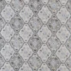 black-grey geometric velvet-chenille fabric from Warwick