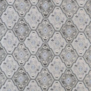 black-grey geometric velvet-chenille fabric from Warwick
