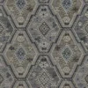 black-grey geometric velvet-chenille fabric from Warwick