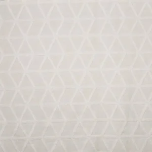 black-grey geometric embroideried fabric from Prestigious Textiles