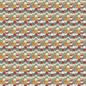 multicolour geometric cotton fabric from Prestigious Textiles