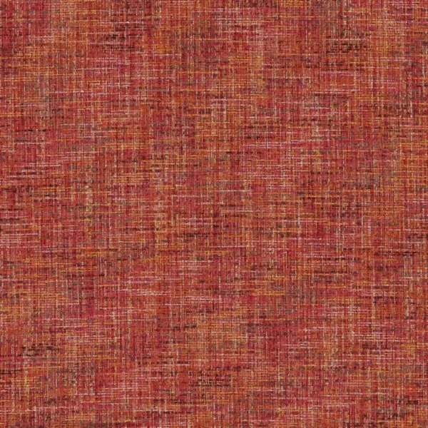 Cetara Fabric - Paprika by white plain woven fabric from Studio G