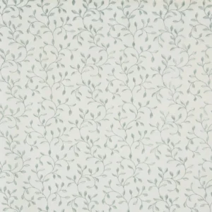green botanical embroideried fabric from Prestigious Textiles