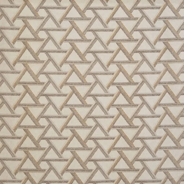 Medina Fabric - Calico by neutral geometric embroideried fabric from Prestigious Textiles