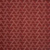 red geometric embroideried fabric from Prestigious Textiles