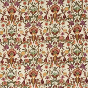 brown botanical cotton fabric from Prestigious Textiles