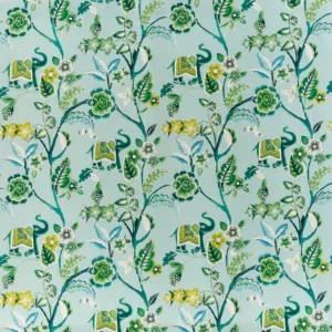 green botanical cotton fabric from Prestigious Textiles