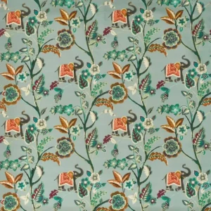 green botanical cotton fabric from Prestigious Textiles