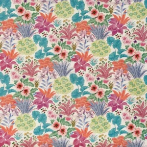 multicolour botanical cotton fabric from Prestigious Textiles