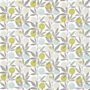 blue botanical cotton fabric from Scion