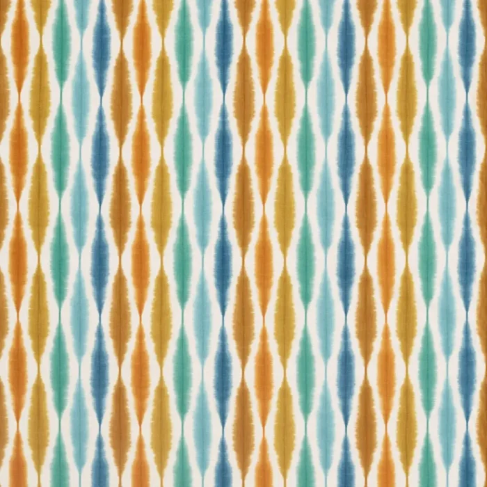 Usuko Fabric - Rust / Marine / Indigo swatch