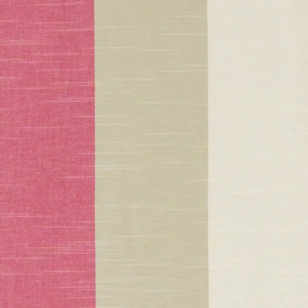 Buckton Fabric - Fuchsia by brown striped cotton fabric from Studio G