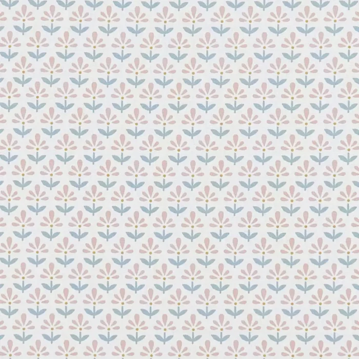 Fleur Fabric - Blush / Mineral swatch