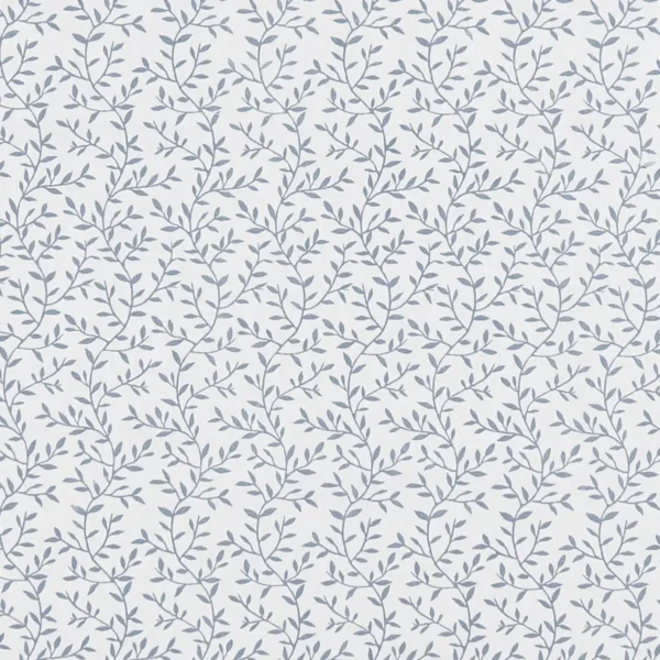 Lila Fabric - Chambray by blue botanical cotton fabric from Studio G