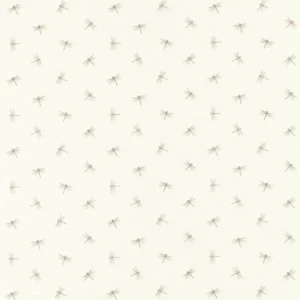 white botanical cotton fabric from Studio G